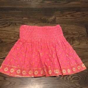 NWT Sur La Vague SLV Mini Skirt Pink and Orange